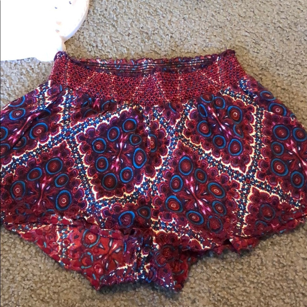 Burgundy shorts
